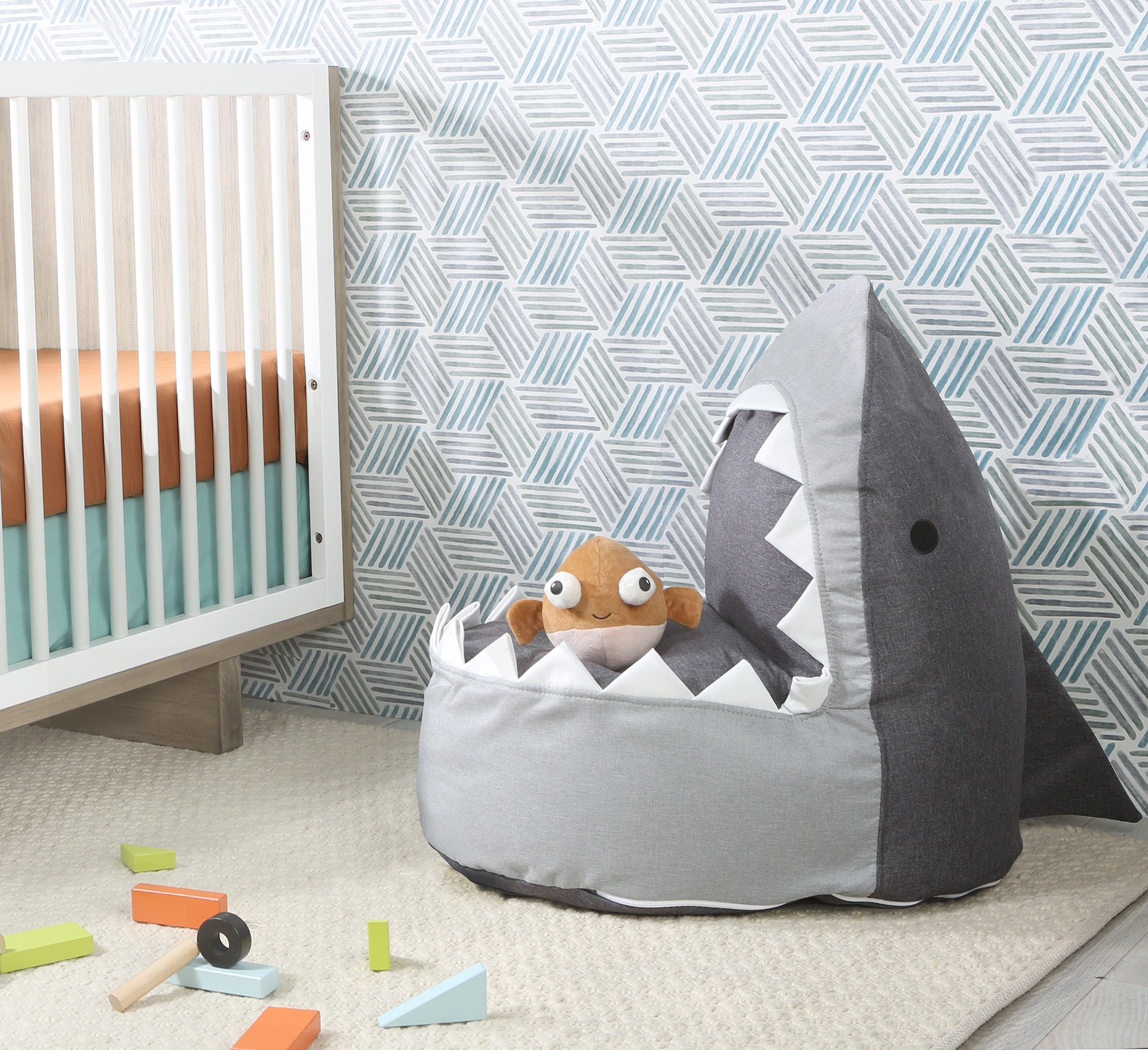 Sharky the Shark Kids Beanbag