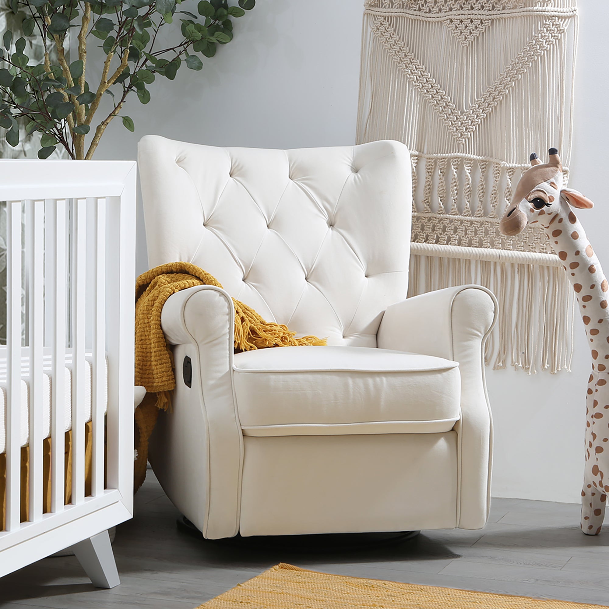 Alice Wingback Swivel Recliner