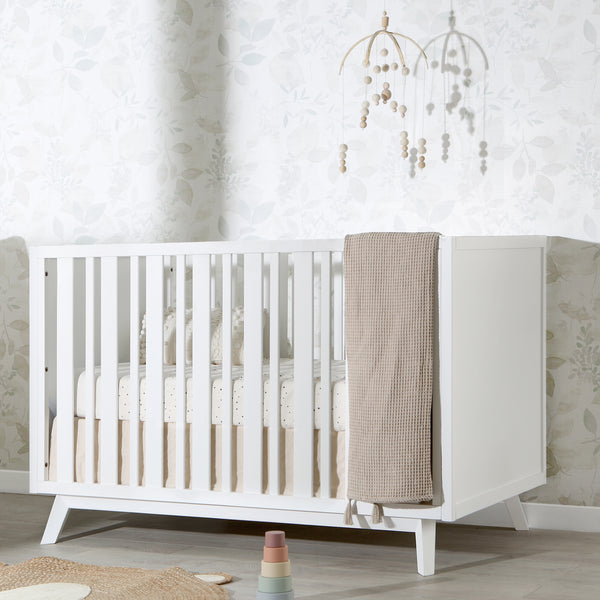 Pottery barn mid century mini cheap crib